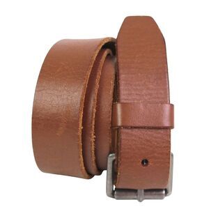 J. CREW SADDLE BROWN GENUINE LEATHER 1 1/4"Wd CASUAL DRESS MEN'S BELT Sz 34 (R14